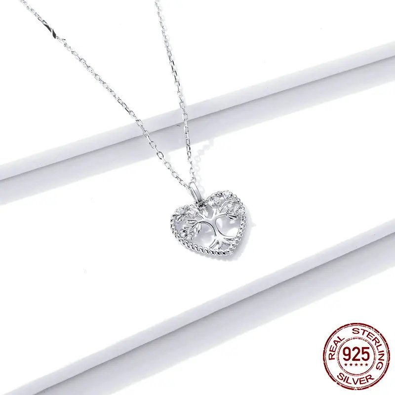 silver heart pendant necklace