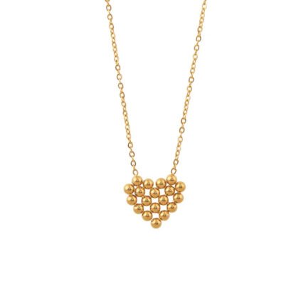 gold heart necklace