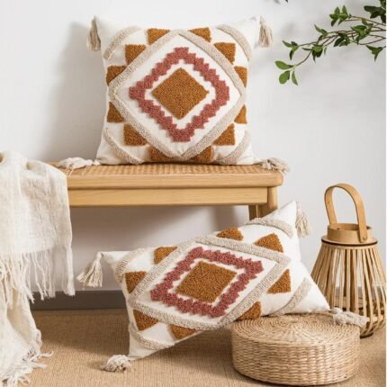 boho pillow cover